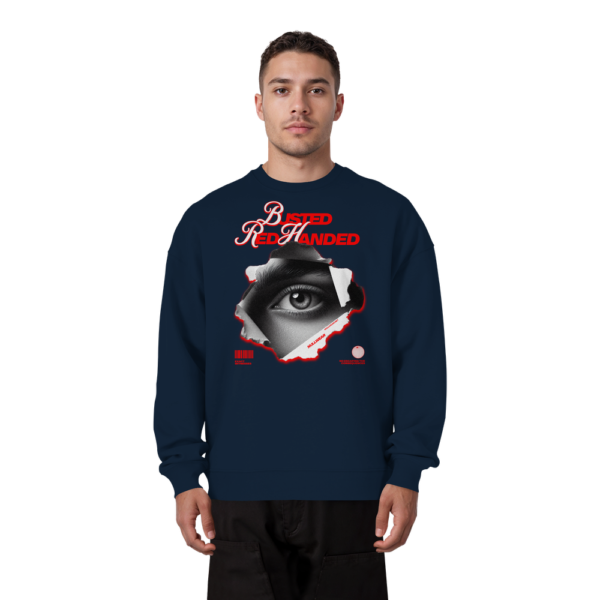 front-organic-oversize-sweatshirt-french-navy-868-f996-1000x-5.png Busted Red Handed Oversize Sweatshirt