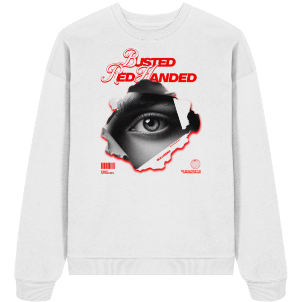 front-organic-oversize-sweatshirt-white-352-f996-1000x-10.png Busted Red Handed Oversize Sweatshirt