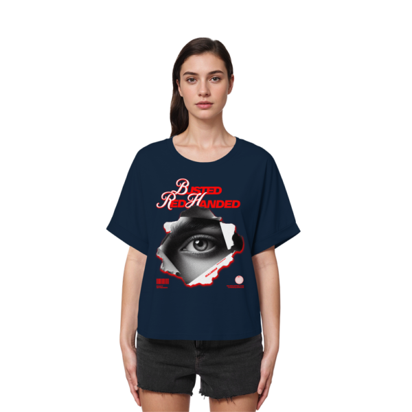 front-womens-organic-rolled-sleeves-t-shirt-french-navy-553-df83-1000x-10.png Busted Red Handed Womens Organic Rolled Sleeves T-Shirt